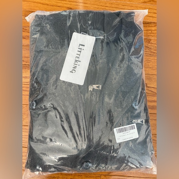 Men's Winter Pea Coat (XL, Dark Gray) - Picture 7 of 7